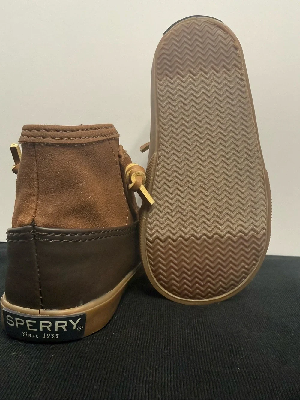 Sperry Kids Brown & Tan Duck Boots